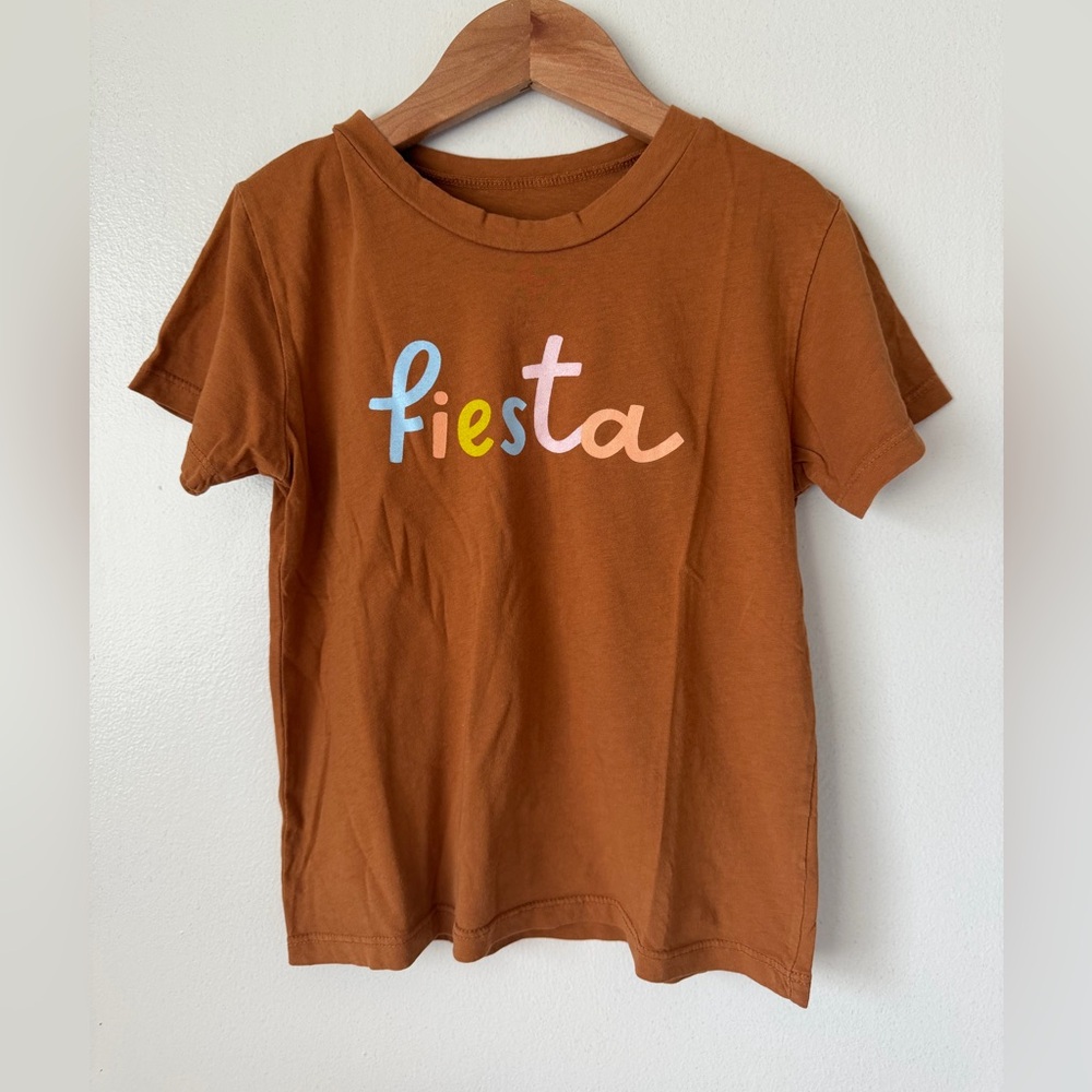 Fiesta Kids Short Sleeve Tee in Brown